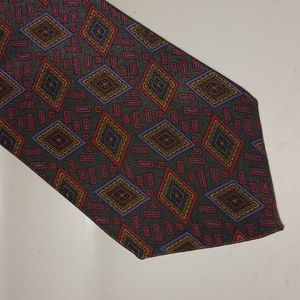 Paul Bri silk tie - made in USA - multi color